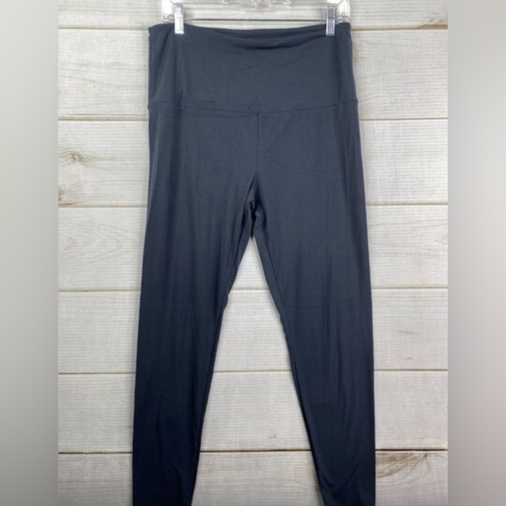 Tuff Athletics Leggings Womens Size XL Gray Pull On High Rise Waist Workout Gym